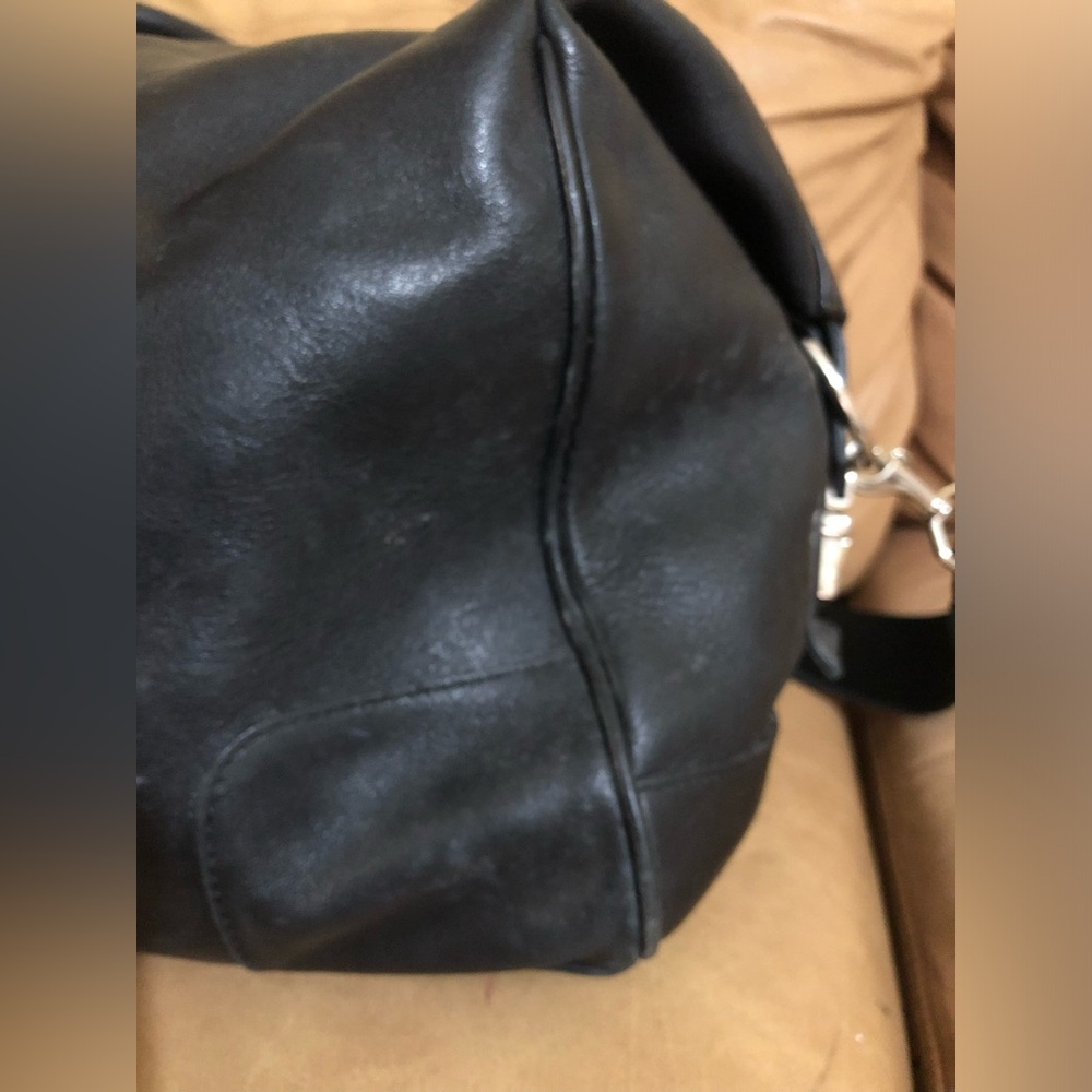 Coach Black Leather Duffle Travel bag - Picture 4 of 13